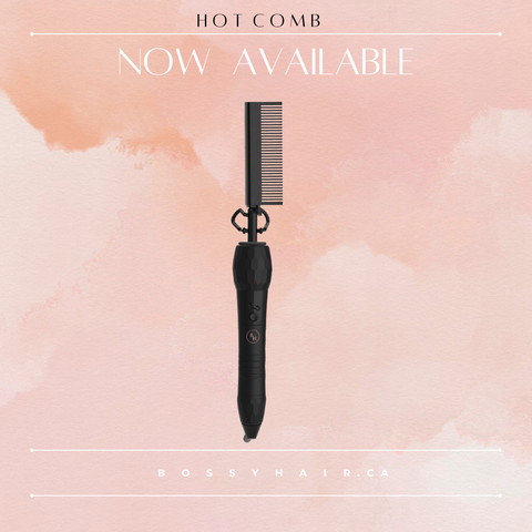 Black Planted Hot Comb